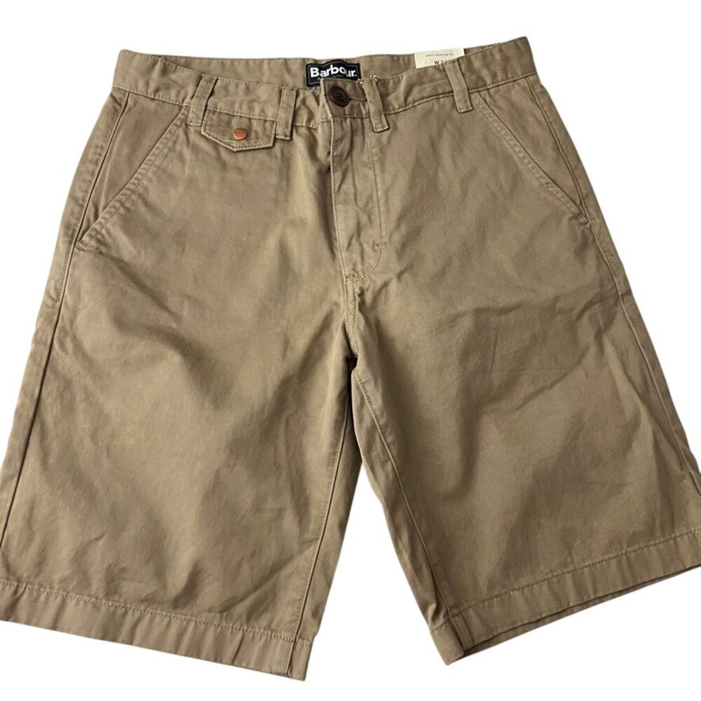 Barbour Neuston Twill Shorts Men Size 32 NEW Stone